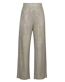 Aelidiya Women's Glitter Sequin Long Loose Pants Bling Party Aelidiya Women's Glitter Sequin Long Loose Pants Bling Party