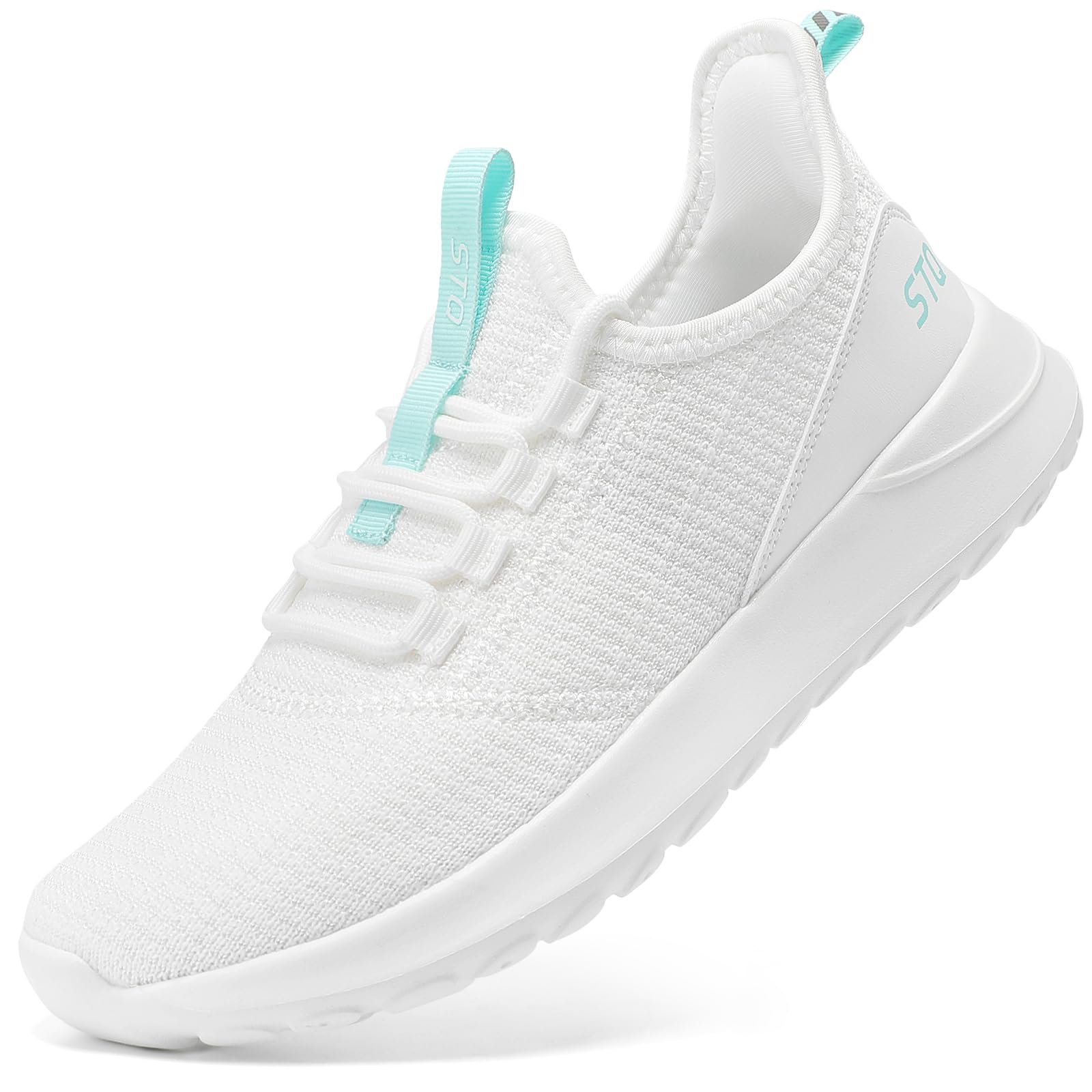 STQ Walking Shoes Women Slip on Sneakers Tennis Cushion for Running