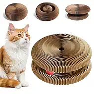 Cat Toy, Cat Scratchers for Indoor Cats Magic Organ Foldable Cardboard Cat Scratcher Kitten Toy Interactive Relieve Boredom and Exercise Brown (Brown, 8XL)
