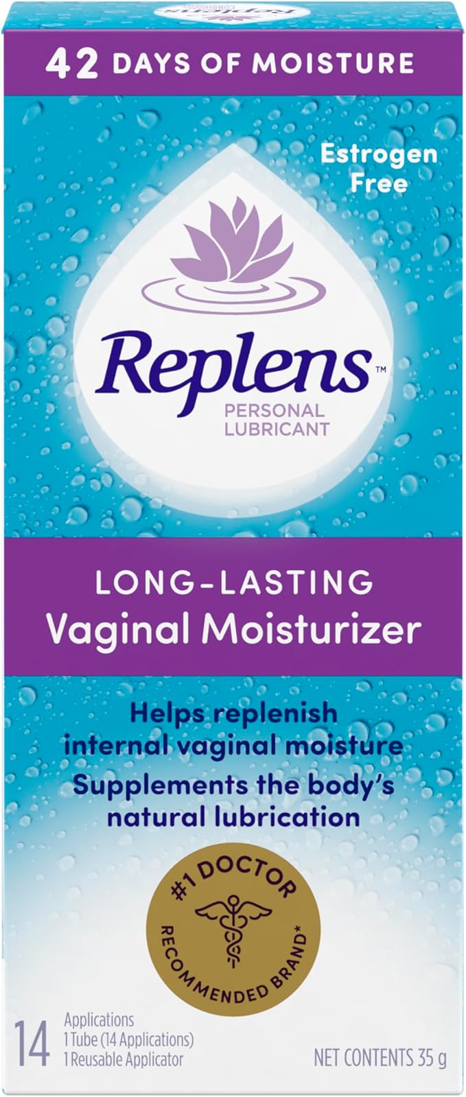 Replens LongLasting Vaginal Moisturizer and Lubricant, 14 Applications