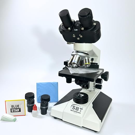 SBT 2500X Binocular Compound Microscope for Laboratory Pathological &amp; Medical Microscope for Doctors &amp; Students 40X–2500X ...