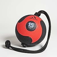 Vista 2 de Bola medicinal de cuerda eléctrica en rojo