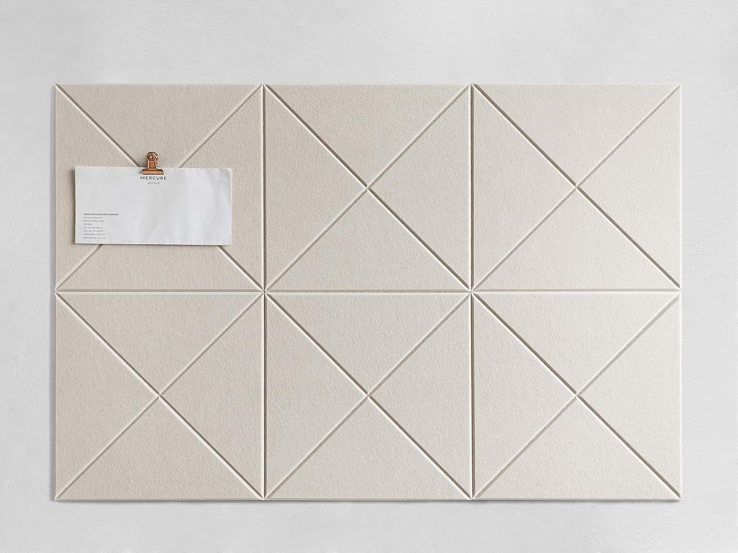 Cork Board 24 x36 Alternative - 6 Pack Felt Wall Tiles with Safe Removable Adhesive Tabs, Cork Boards for Walls Cork Board for Home Office Pin Board Tack Board - Beige