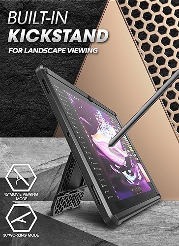 Miniatura 2 de SUPCASE Funda para Samsung Galaxy Tab S10 Ultra con soporte (Unicorn Beetle Pro), protector de pantalla integrado y soporte para S Pen de cuerpo