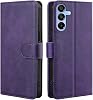 DiGPlus for Samsung Galaxy A15 Wallet Case, Premium Leather Case Cover [Card Slots] [Kickstand] Flip Case for Samsung Galaxy A15 Purple