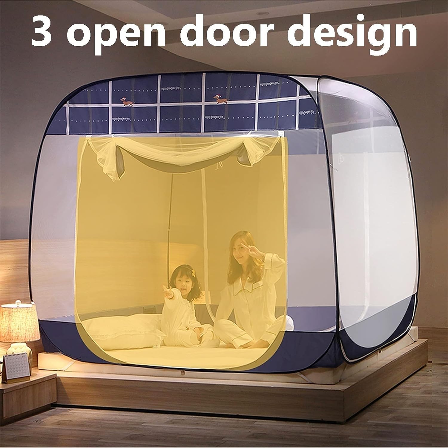 Moskitonetz, Einzelbett/Doppelbett, Moskitonetz, Outdoor, tragbar, Camping, Moskitonetz, Anti-Sturz-Mücken (1,2 x 2 m)