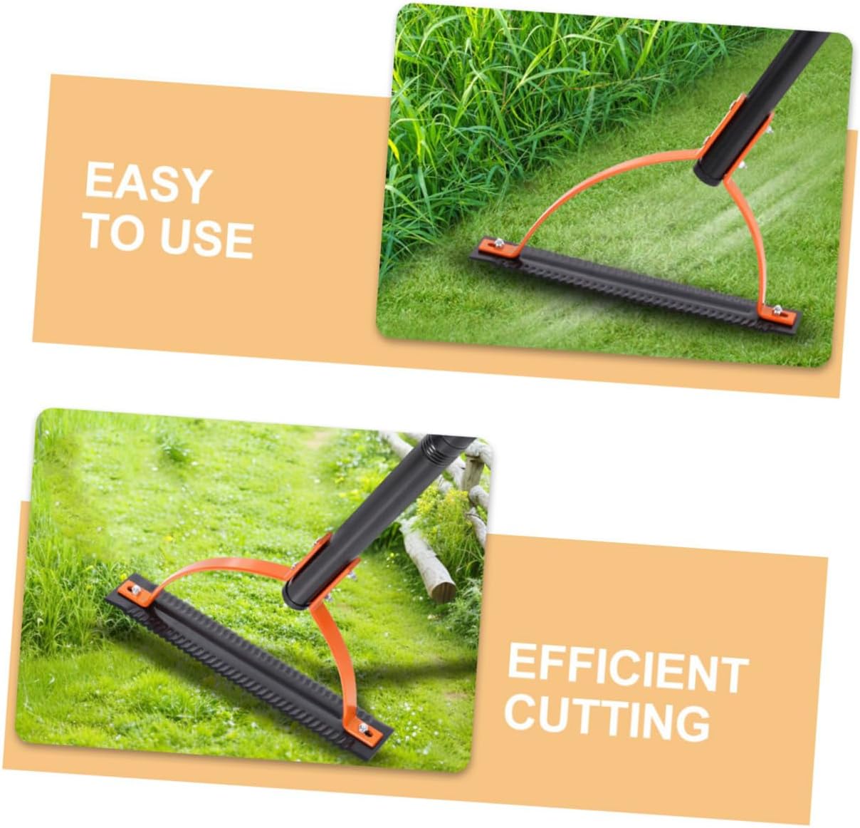 BESPORTBLE Manual Grass Whip Blades Lawn Weed Cutter Heavy Duty Grass Whip for Garden Weed Cutting Tool