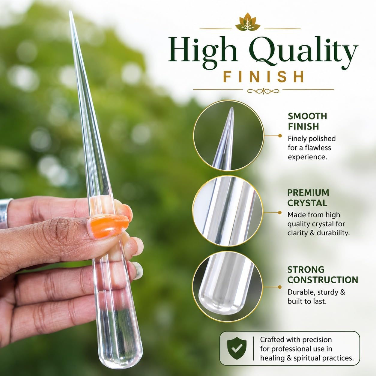 健康・医学 PRANIC CRYSTAL HEALING Amazon.com: Jet Pranic Crystal Quartz Disintegrator Wand – Natural