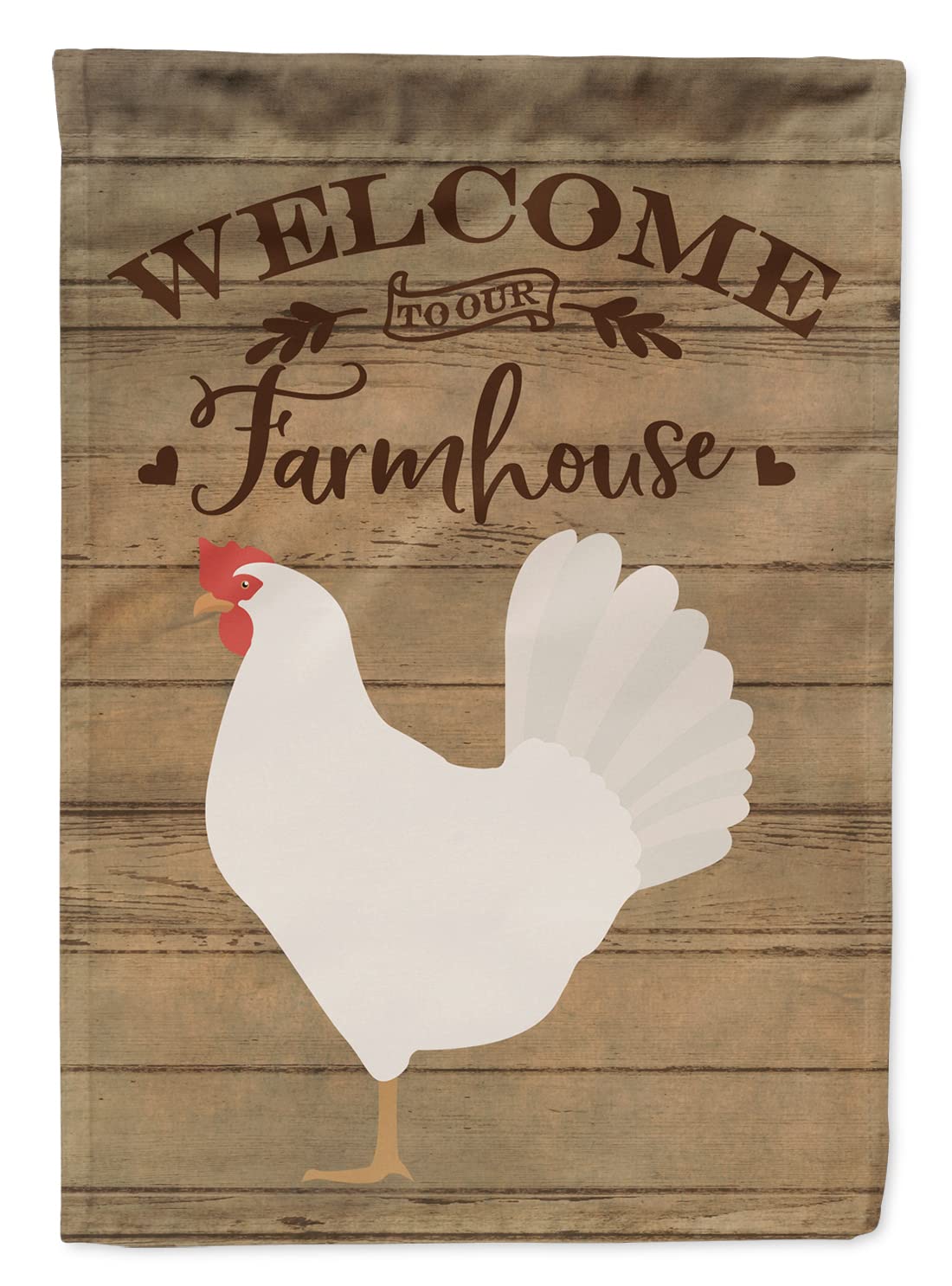 Drapeau poule Leghorn pour accueillir vos invités au jardin