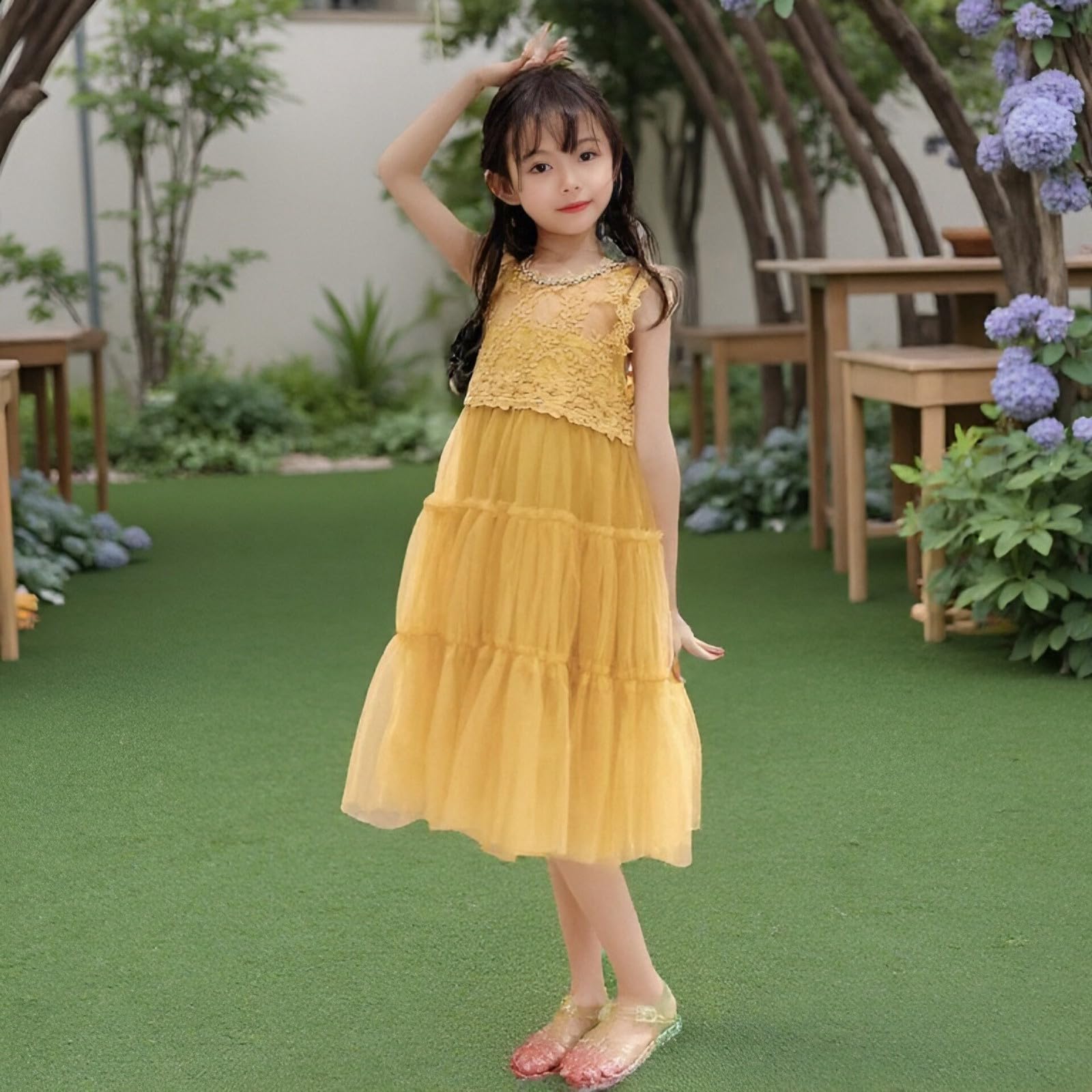 YHQZNLXQ Generisch Sandalias para niñas, cómodas, para la Playa, Piscina, al Aire Libre, Verano, Zapatos Casuales para Jugar de 2 a 10 años