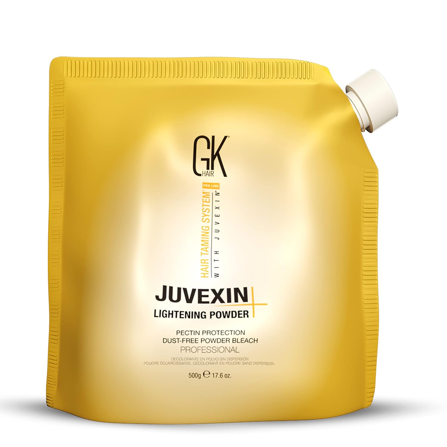 GK HAIR - Blue Lightening Powder - 17.6 Oz - Up to 9 Levels Lift for Clean Blonde Results - Helps Minimise Brass Appearance - Smooth Control Formula with Pectin Infusion