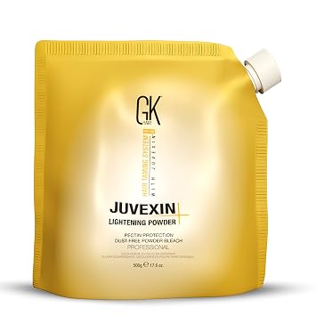 GK HAIR - Blue Lightening Powder - 17.6 Oz - Up to 9 Levels Lift for Clean Blonde Results - Helps Minimise Brass Appearance - Smooth Control Formula with Pectin Infusion