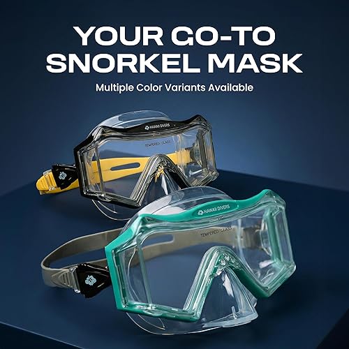 Miniatura 9 de Snorkel Mask Adult - Snorkel Mask Anti Fog Tri View, Swim Goggles Tempered Glass Lenses, Diving Mask Quick-Release Buckle, Swimming Goggles for Adult