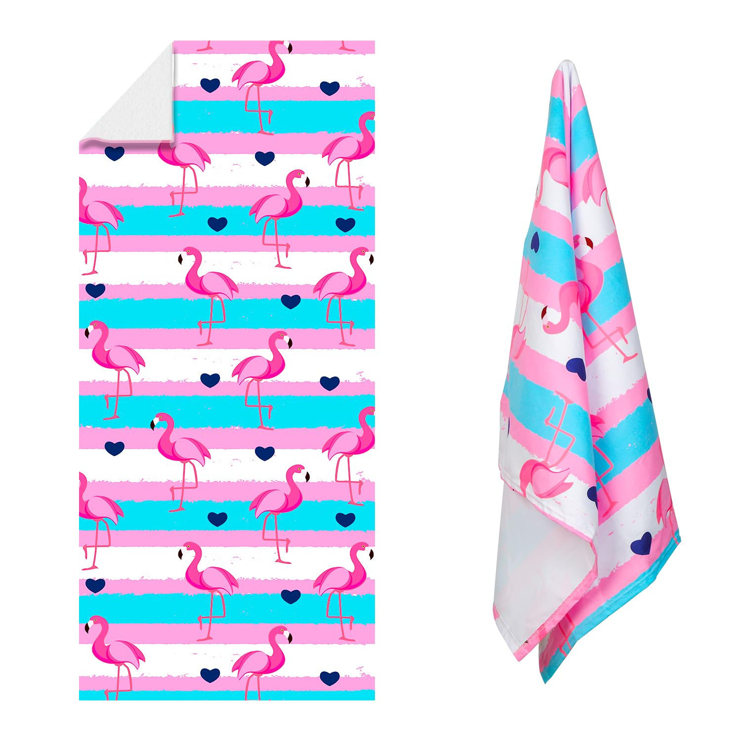 FANSU Serviette De Plage Microfibre Grande Taille Tropicale