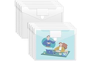 Durable Crystal Clear File Folders - Organize Your Files in Style