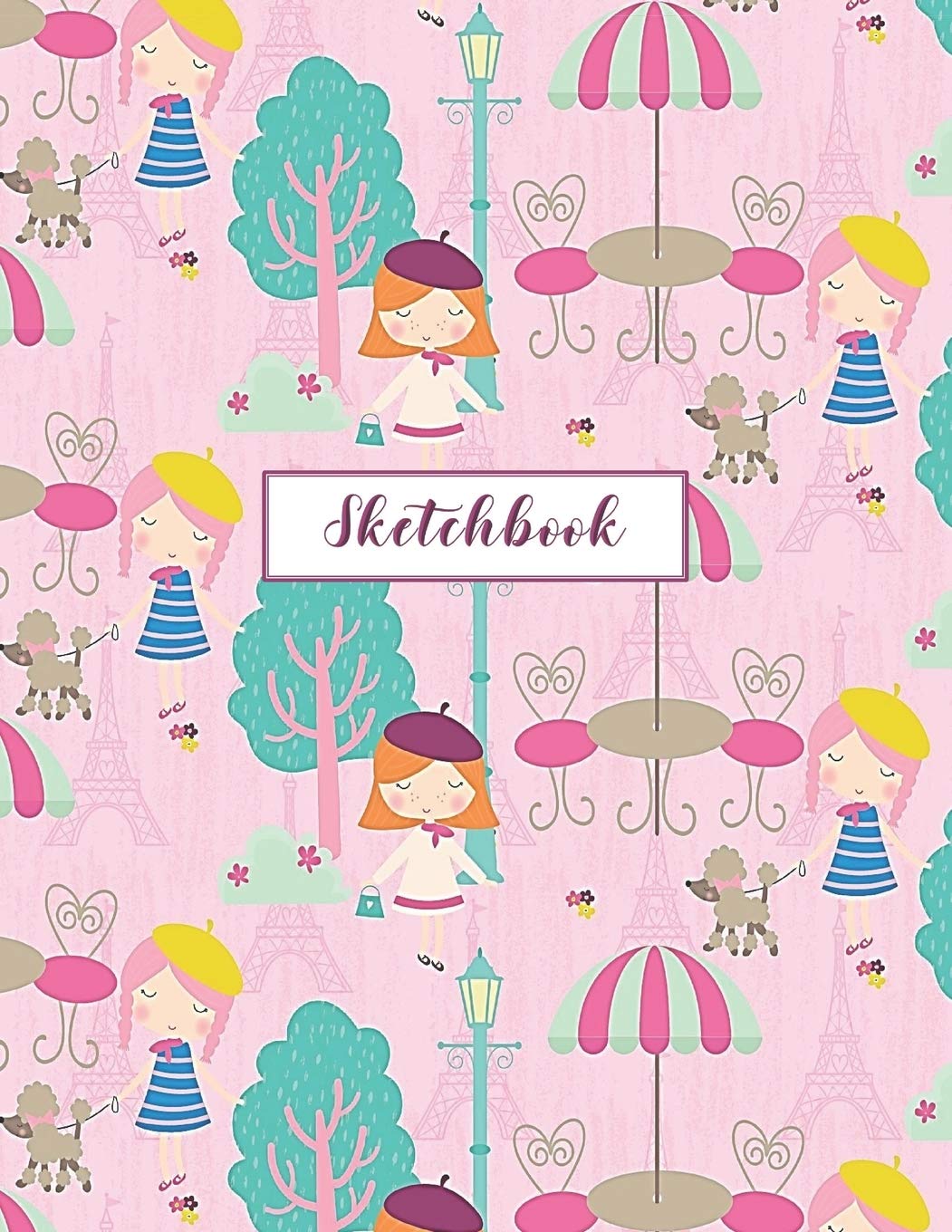 Sketchbook: Paris Journal for Kids Extra Large 8.5x11 Drawing Pad for Sketching and Doodling (Sketchbooks for Kids)