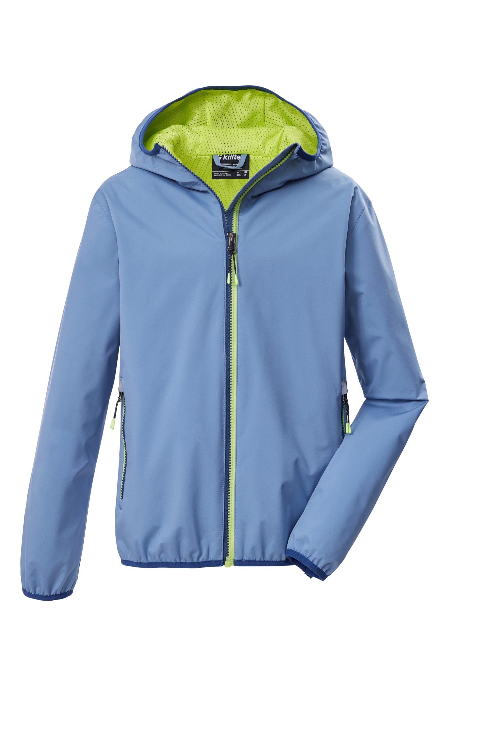 killtec Jungen Funktionsjacke/Regenjacke wasserdicht mit Kapuze und Magic Print KOS 145 BYS JCKT, 44090-000