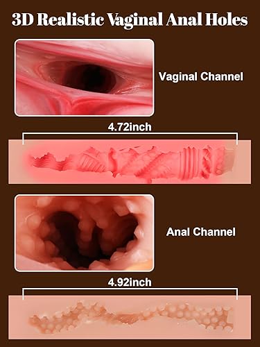 Miniatura 2 de AUSLOVE Muñeca sexual masturbador masculino  9.5 libras 3 en 1 realista torso femenino muñecas sexuales para hombres masturbación con vagina