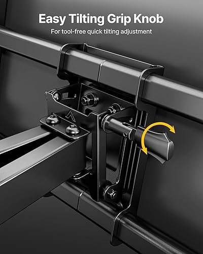 Miniatura 5 de monTEK Soporte de pared de TV resistente para televisores de 37 a 90 pulgadas de hasta 165 libras, 4 pruebas de carga, brazos articulados dobles de