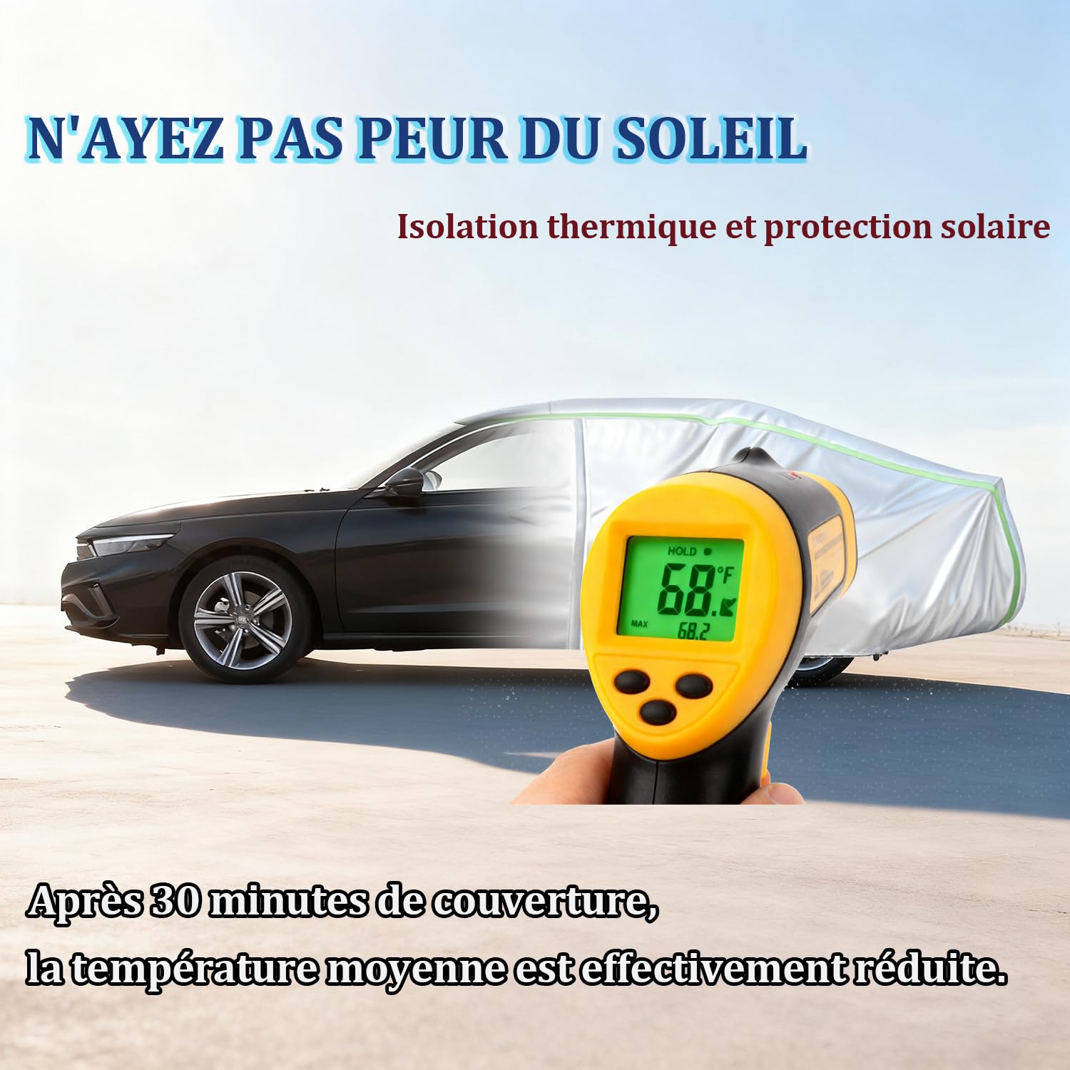 Bache Voiture Exterieur pour BMW M2 (G87) (2023-2026) Housse Voiture Exterieur Imperméable, résistant à la Neige, avec Sangles Coupe-Vent, adapté à Toutes Les Saisons