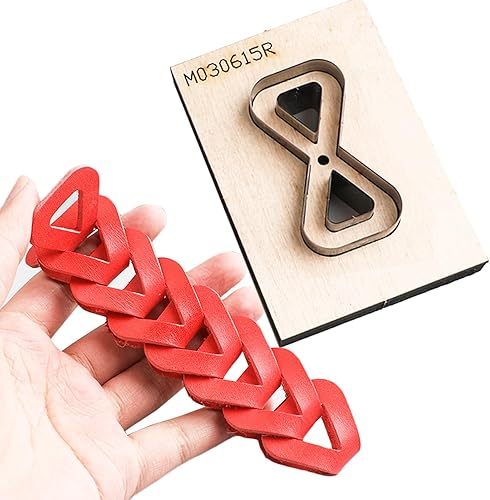 Troqueles de corte de metal de cuero, troqueles de corte de correa de mochila, troqueles de corte de nudo de lazo a mano, molde troquelado de cuero