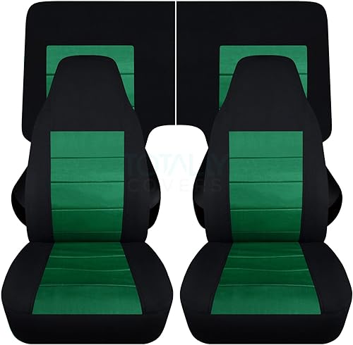 Miniatura 36 de Totally Covers Compatible con cubiertas de asiento para Chevy Camaro 1982-1992: Negro - Juego completo (23 colores) Cupé/Convertible Banco Negro