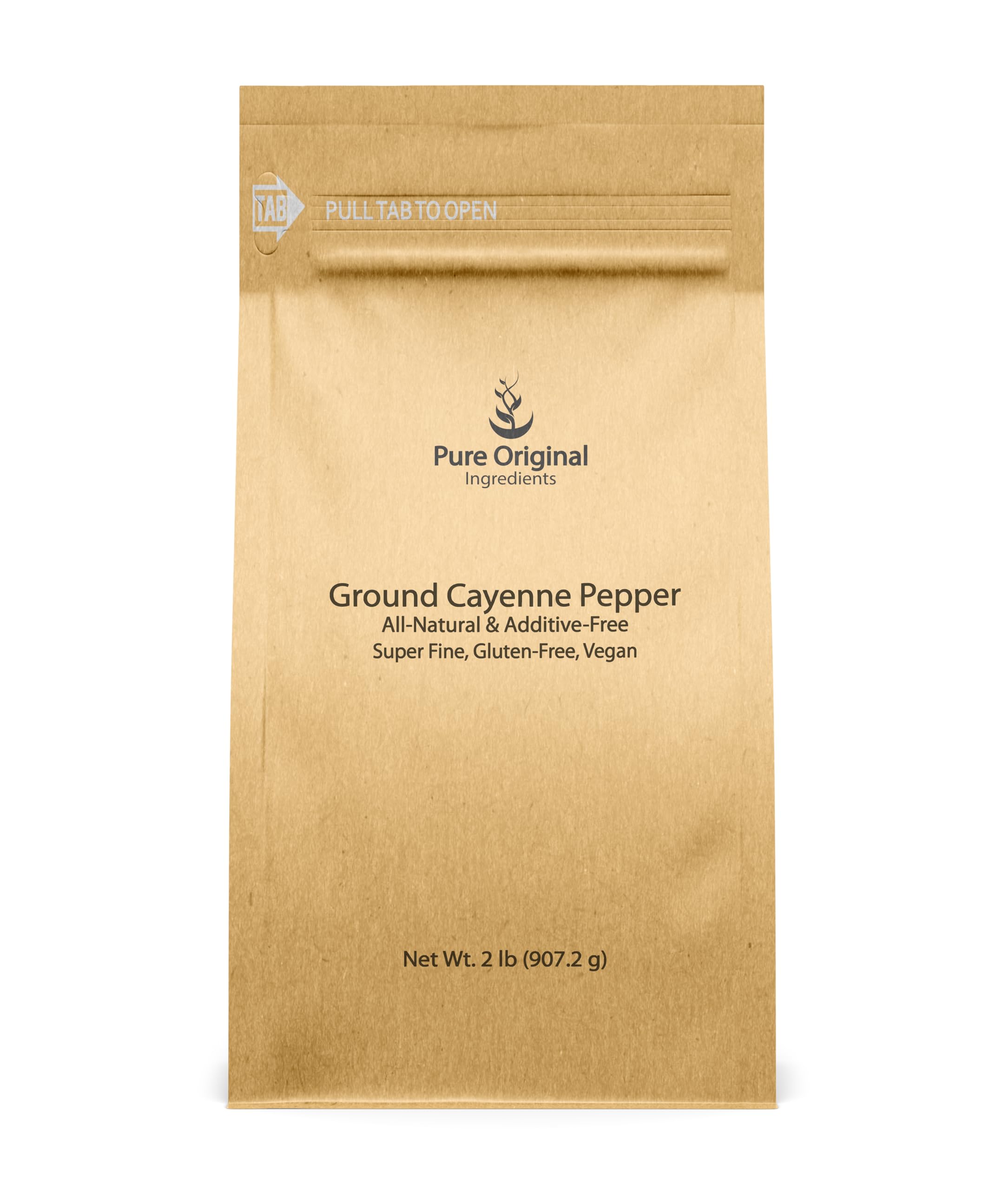 Pure Original Ingredients Ground Cayenne Pepper (2 lb), Spicy Flavor, Sauces, Dry Rubs, Used in Hot Sauces