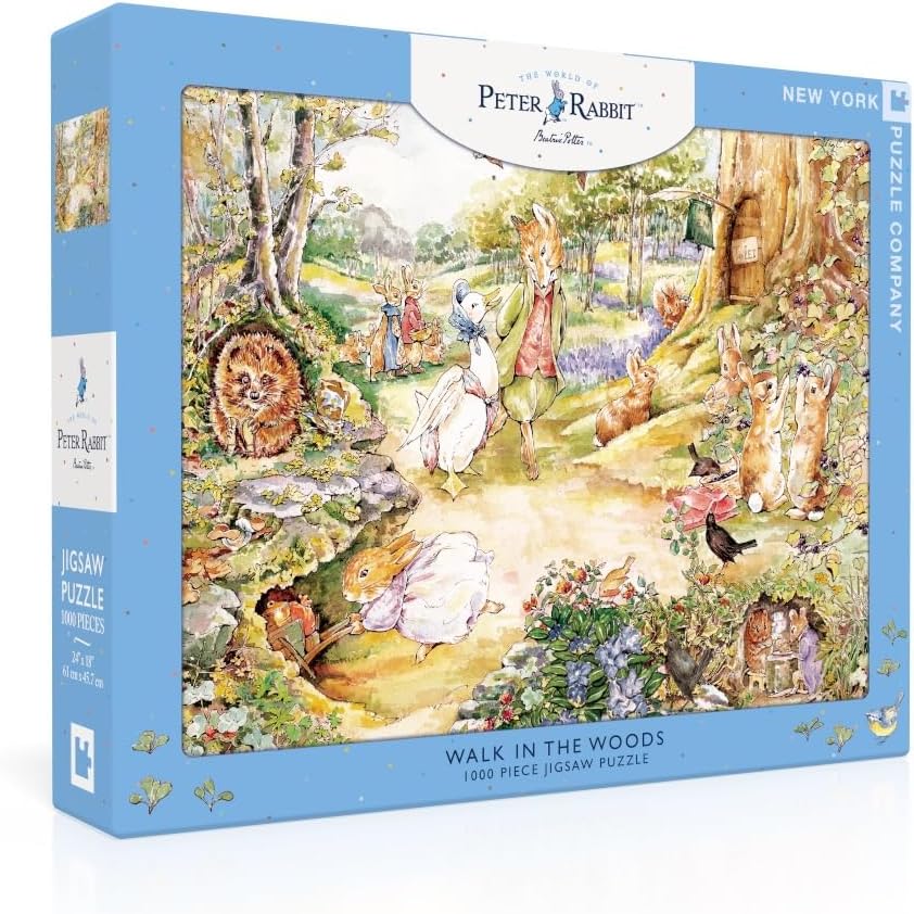 New York Puzzle Company - Beatrix Potter Home Sweet Burrow - 750 Piece Jigsaw Puzzle for Adults by Beatrix Potter