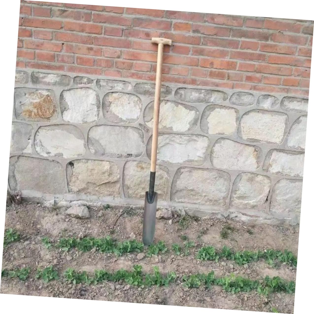 Pflanzspaten aus Stahl, Silber, Robustes Garten Grabwerkzeug