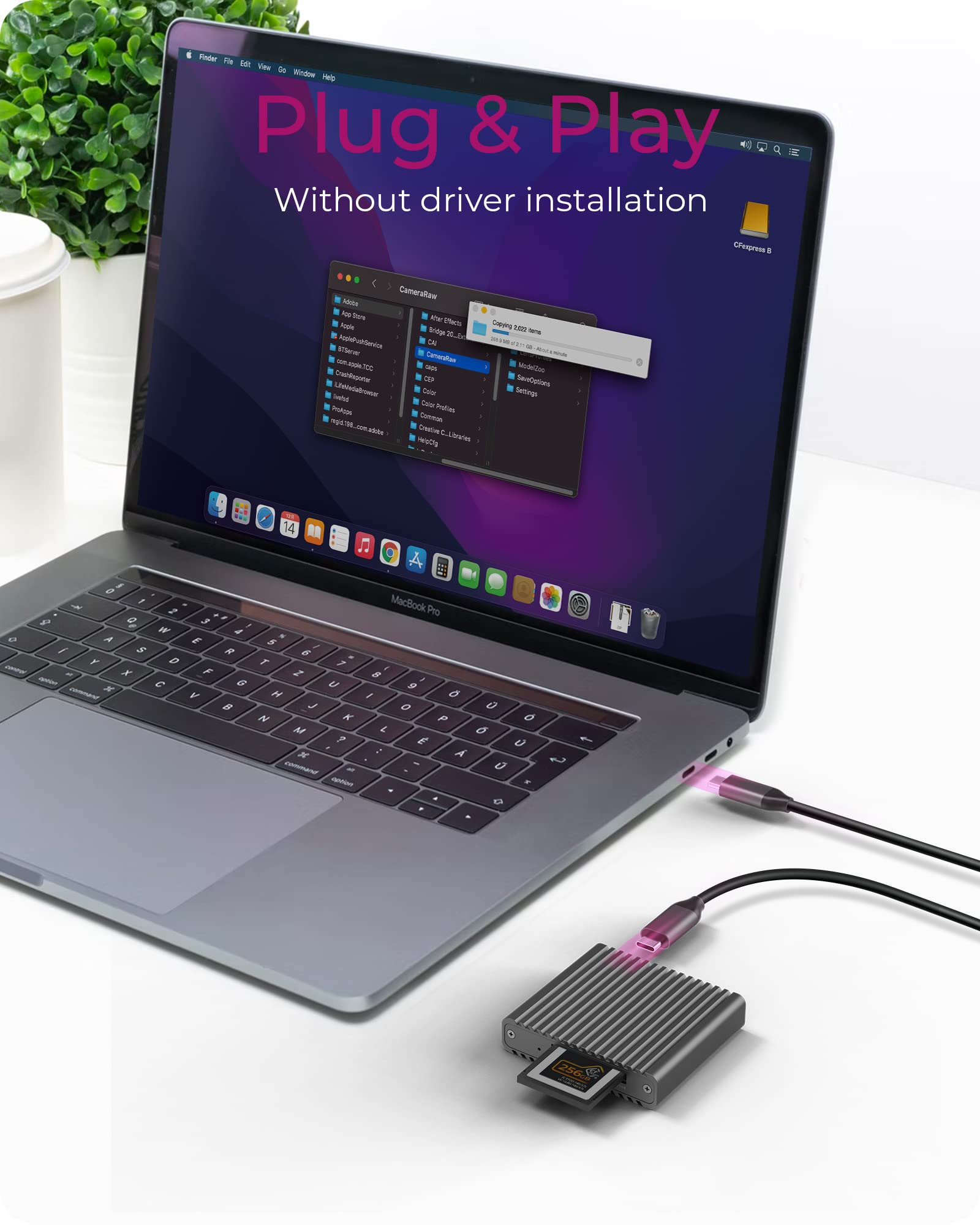 ICY Box Zewnętrzny czytnik kart pamięci USB-C®, USB 3.2 Gen 2 (USB 3.1), IB-CR404-C31