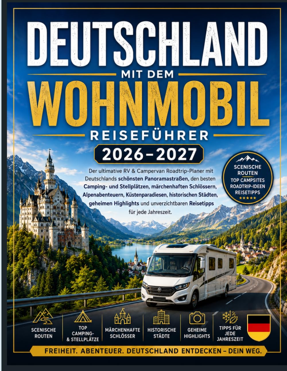 DEUTSCHLAND MIT DEM WOHNMOBIL REISEFÜHRER 2026–2027: Der ultimative Reiseplaner für Wohnmobile und Campervans mit Deutschlands schönsten ... Abenteuern, Küstenurlauben, historischen