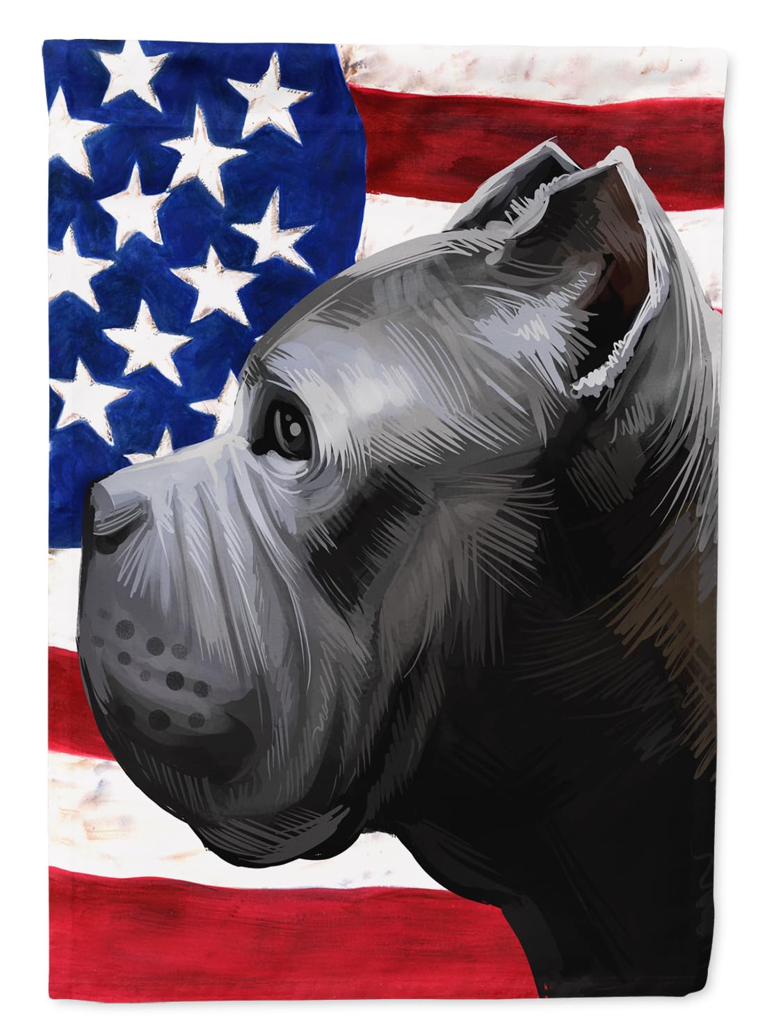 Bandiera Americana Con Le Modifiche Di Cane #2 Fotografia Stock