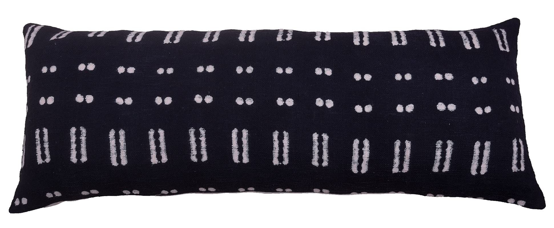 Trade Star100% Cotton Lumbar Pillow Cover Large Oblong Cooling Pillow Cover Rustic Boho Accent Back Rest Farmhouse Décor Handloom Bedding Pillowcase for Office Decor