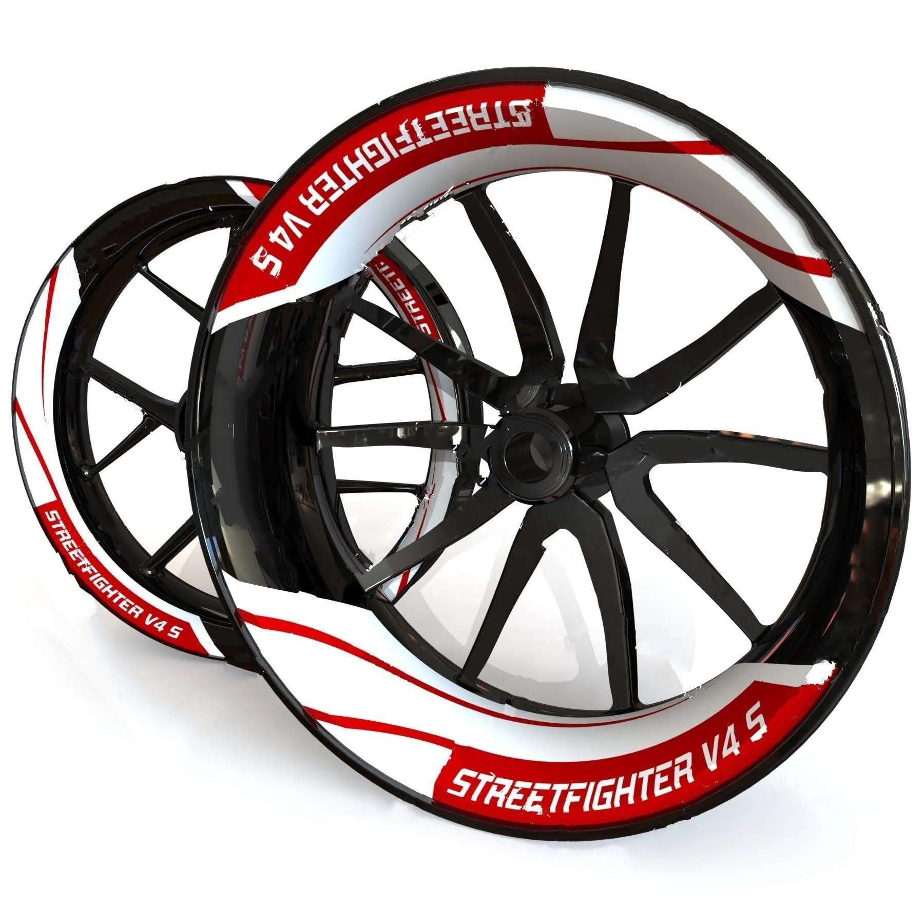 Wheel Stickers Motorcycle Rim Reflective Sticker for Ducati Streetfighter V4S V4 S Wheel Hub Decals Waterproof Strips Stickers Rim Reflective Decal