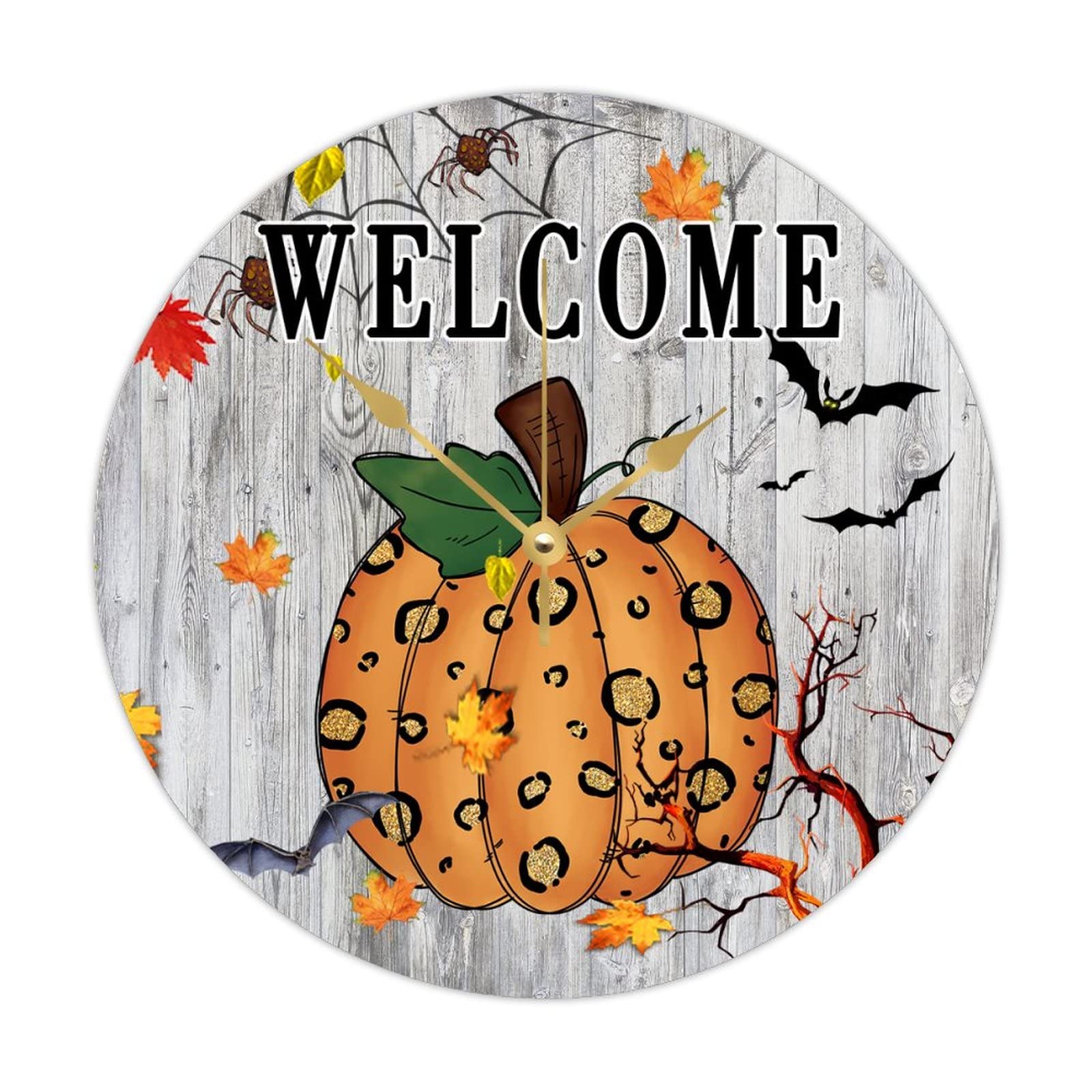 Horloge de bienvenue en bois : le cadeau parfait pour l'automne