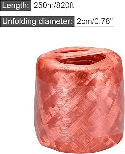 Miniatura 2 de MECCANIXITY Cuerda de plástico de nailon de poliéster para el hogar para embalar manualidades de jardinería, 3,280.8 ft de longitud total, rojo,