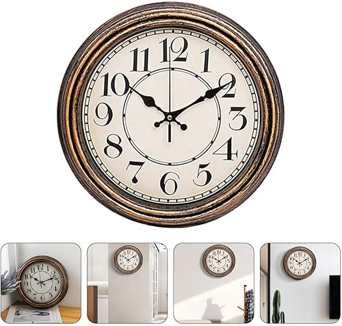Miniatura 5 de Wall Clock Modern Wall Decorative Clock Decorative Hanging Clock Silent Wall Reloj De Pared Digital Retro Decor Rustic Clock Digital Clock Battery