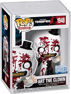 Collector Bundle – Includes Pop Movies: Terrifier 3 – Bloody Art the Clown with Knife Vinyl Figure with Premium Pop Protector