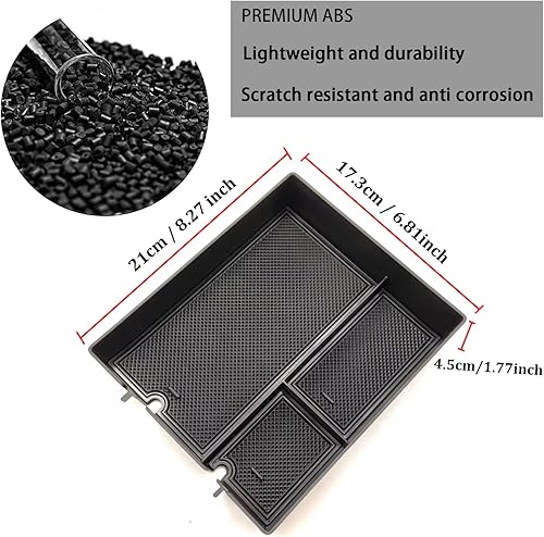 Miniatura 6 de HAPPYHORSE Caja de almacenamiento para pasamanos de coche Rivian R1T R1S 2022 consola central pasamanos de almacenamiento accesorios para gestor de