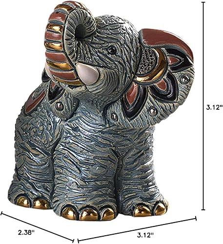 Miniatura 8 de De Rosa Baby Samburu - Figura de elefante F374, 3.125 x 2.375 x 3.125 pulgadas