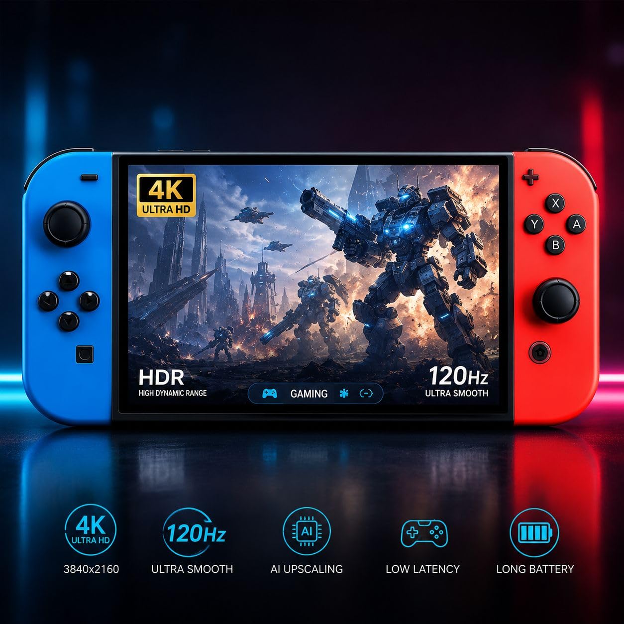 G90 7-Inch Full HD Handheld Video Game Console with 21+ Emulators, 64GB Preloaded Games, Wireless Gaming Controller, Professional Gaming Chip, Portable Retro Arcade Gaming Console for Kids & Adults-image-40