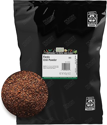 Frontier - Mezcla de chile en polvo, Fiesta, bolsa de 16 onzas