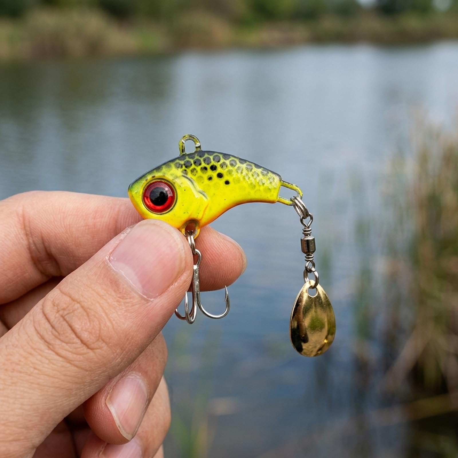 Angelköder Hecht Köder, 6 Stück jig spinner für Süßwasser und Salzwasser, 14g Schwimmköder mit realistischer Bewegung, Vielseitige Köder für Raubfischangeln in verschiedenen Gewässern und Jahreszeiten