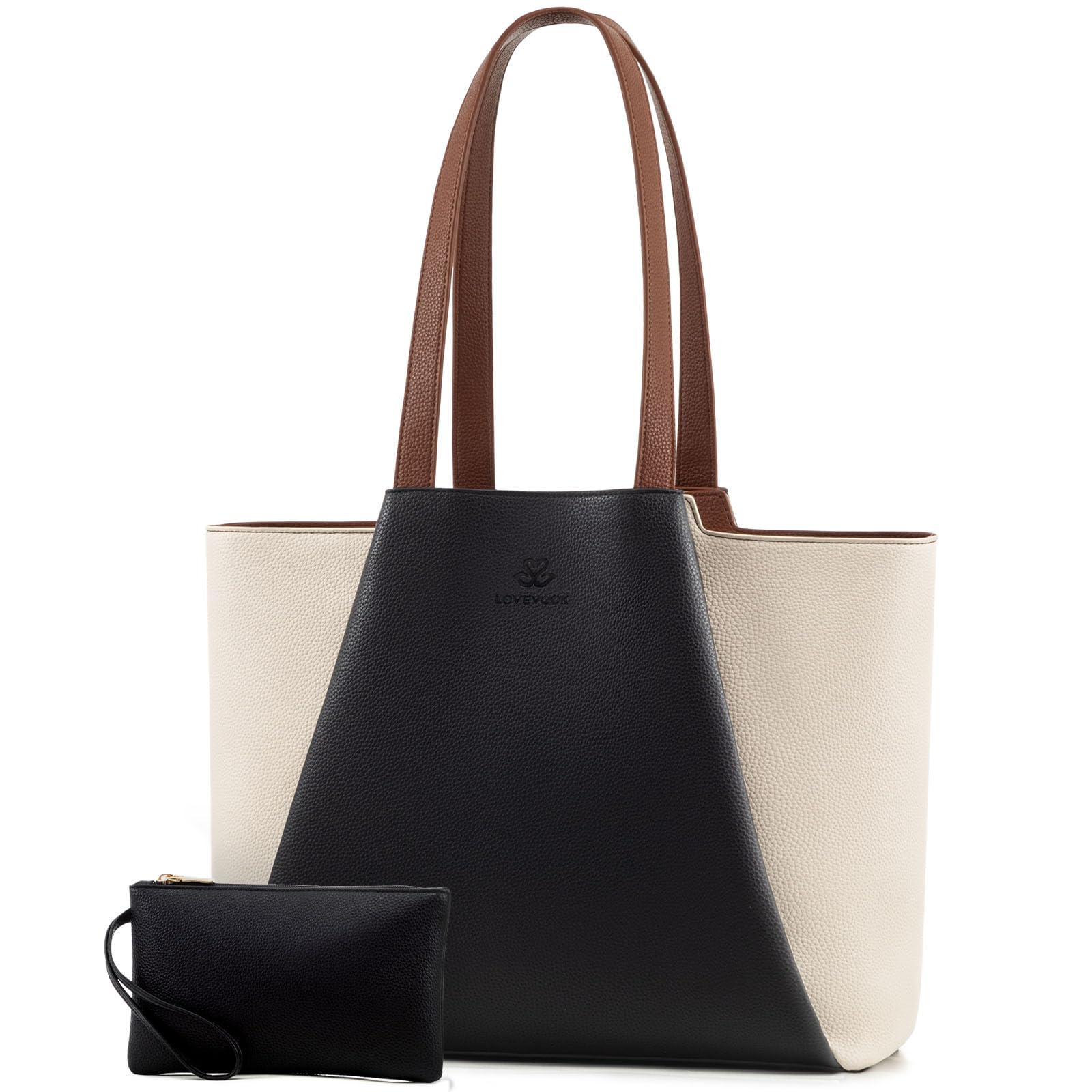 Grand tote bag de travail avec compartiment matelassé ordinateur 15.6 pouces pour les cours - 7