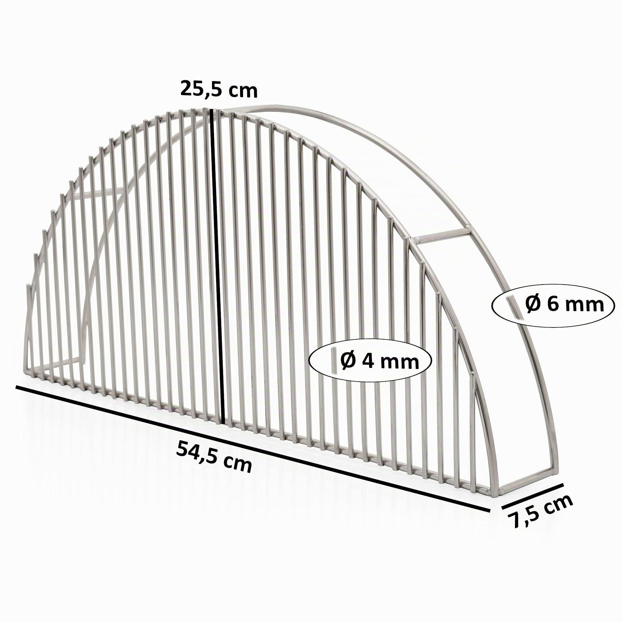 BBQ-TORO Griglia di Riscaldamento Tonda in Acciaio Inox | 45 x 14 x 10 cm | Adatta per Barbecue tondi di Ø 57 cm | Griglia per Il 2. Livello | Universal Warming Rack | Universal Warming Rack