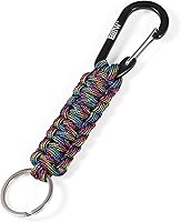 Vista 22 de EOTW Llavero con mosquetón, llavero de paracord con clip pequeño de aluminio en forma de D para camping, senderismo, pesca o como organizador