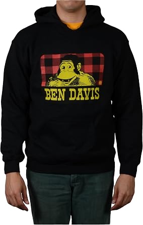 BEN DAVIS Mens Lumberjack Gorilla Logo Pullover Hooded Sweatshirt