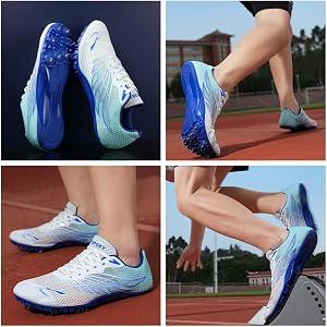 Amazon | 陸上スパイク 短距離 練習 23-27.5cm軽量 競技用トレーニング