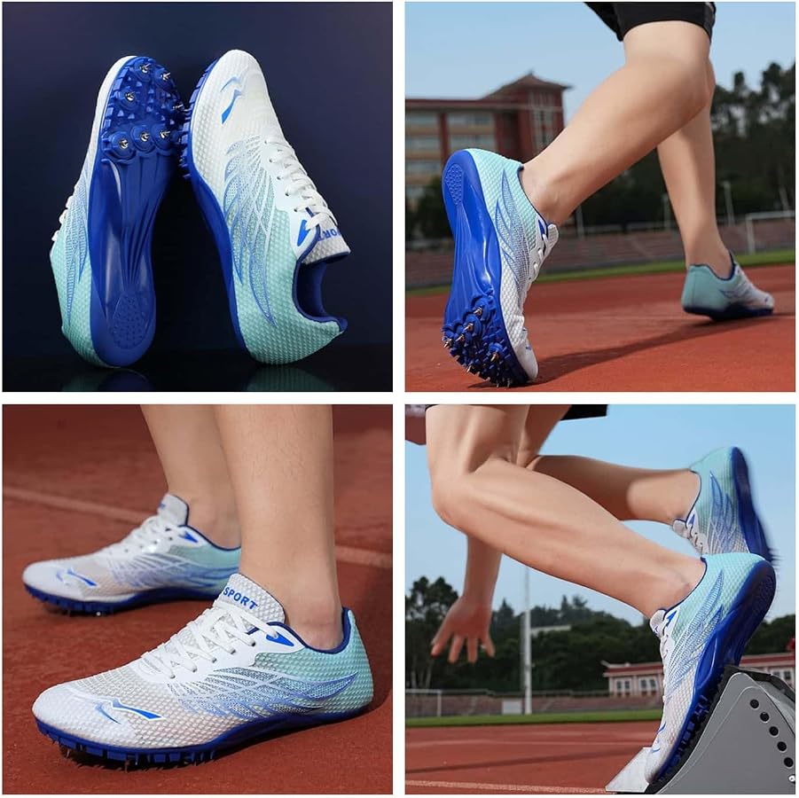 Amazon | 陸上スパイク 短距離 練習 23-27.5cm軽量 競技用トレーニング