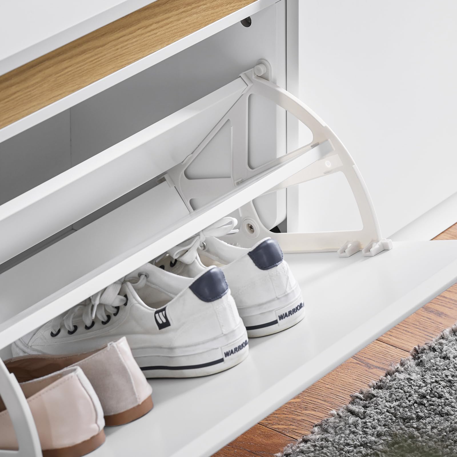 Scarpiera Salvaspazio Portascarpe 9 Ripiani Colore Blu In Tessuto Impe - Foto 7